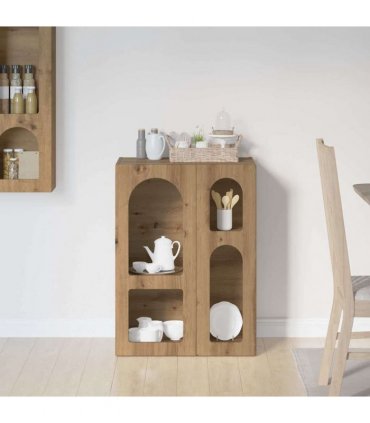 vidaXL Sideboard ELST Artisan Oak 59 x 35 x 80.5 cm Engineered Wood