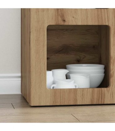 vidaXL Sideboard ELST Artisan Oak 59 x 35 x 80.5 cm Engineered Wood
