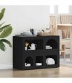 vidaXL Sideboard ELST Black 80.5 x 35 x 59 cm Engineered Wood