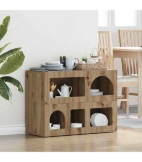 vidaXL Sideboard ELST Artisan Oak 80.5 x 35 x 59 cm Engineered Wood