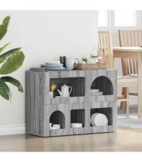 vidaXL Sideboard ELST Grey Sonoma 80.5 x 35 x 59 cm Engineered Wood