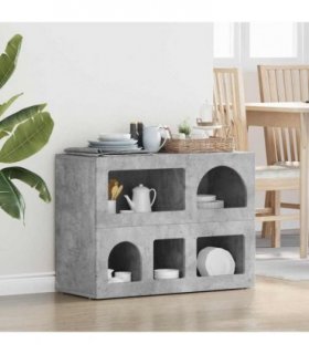 vidaXL Sideboard ELST Concrete Grey 80.5 x 35 x 59 cm Engineered Wood