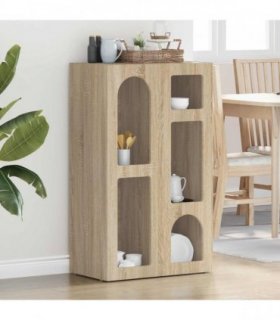 vidaXL Sideboard ELST Sonoma Oak 59 x 35 x 100.5 cm Engineered Wood