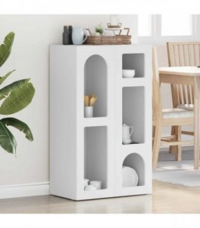 vidaXL Sideboard ELST White 59 x 35 x 100.5 cm Engineered Wood