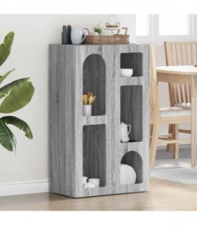vidaXL Sideboard ELST Grey Sonoma 59 x 35 x 100.5 cm Engineered Wood