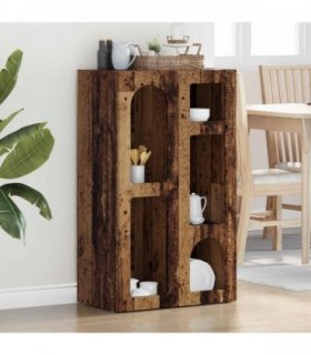 vidaXL Sideboard ELST Old Wood 59 x 35 x 100.5 cm Engineered Wood