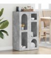 vidaXL Sideboard ELST Concrete Grey 59 x 35 x 100.5 cm Engineered Wood