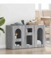vidaXL Sideboard ELST Grey Sonoma 100 x 35 x 59 cm Engineered Wood