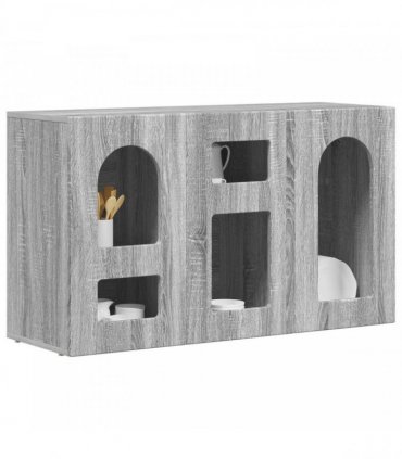 vidaXL Sideboard ELST Grey Sonoma 100 x 35 x 59 cm Engineered Wood