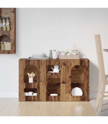 vidaXL Sideboard ELST Old Wood 100 x 35 x 59 cm Engineered Wood