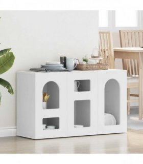 vidaXL Sideboard ELST White 100 x 35 x 59 cm Engineered Wood