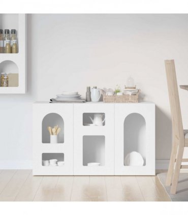 vidaXL Sideboard ELST White 100 x 35 x 59 cm Engineered Wood