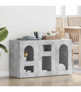 vidaXL Sideboard ELST Concrete Grey 100 x 35 x 59 cm Engineered Wood