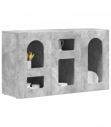 vidaXL Sideboard ELST Concrete Grey 100 x 35 x 59 cm Engineered Wood