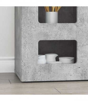 vidaXL Sideboard ELST Concrete Grey 100 x 35 x 59 cm Engineered Wood
