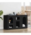 vidaXL Sideboard ELST Black 100 x 35 x 59 cm Engineered Wood
