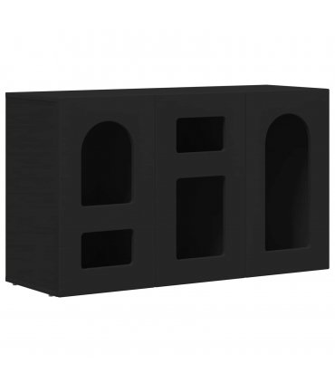 vidaXL Sideboard ELST Black 100 x 35 x 59 cm Engineered Wood