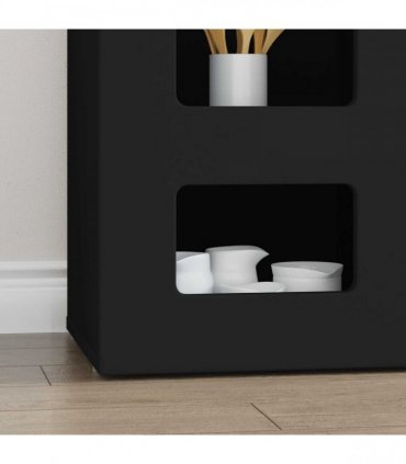 vidaXL Sideboard ELST Black 100 x 35 x 59 cm Engineered Wood