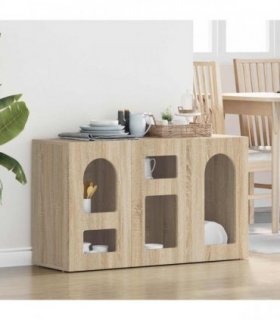 vidaXL Sideboard ELST Sonoma Oak 100 x 35 x 59 cm Engineered Wood
