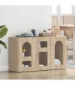 vidaXL Sideboard ELST Sonoma Oak 100 x 35 x 59 cm Engineered Wood