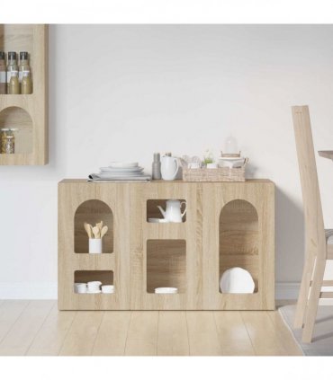 vidaXL Sideboard ELST Sonoma Oak 100 x 35 x 59 cm Engineered Wood