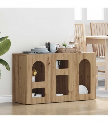 vidaXL Sideboard ELST Artisan Oak 100 x 35 x 59 cm Engineered Wood