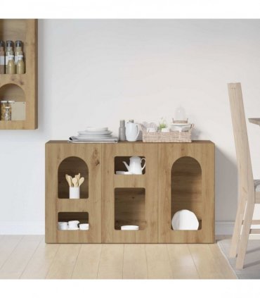 vidaXL Sideboard ELST Artisan Oak 100 x 35 x 59 cm Engineered Wood