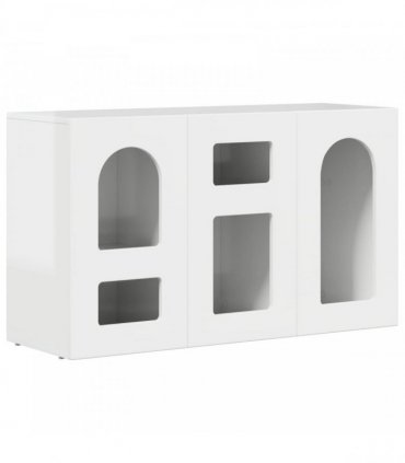 vidaXL Sideboard ELST High Gloss White 100 x 35 x 59 cm