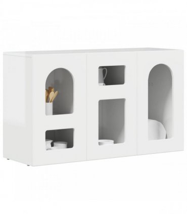 vidaXL Sideboard ELST High Gloss White 100 x 35 x 59 cm