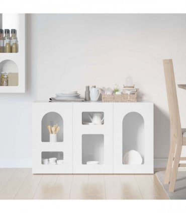 vidaXL Sideboard ELST High Gloss White 100 x 35 x 59 cm