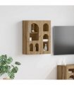 vidaXL Hanging Cabinet with Shelf ELST Artisan Oak 59 x 20 x 71.5 cm