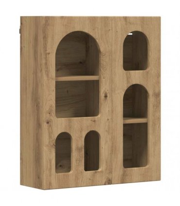 vidaXL Hanging Cabinet with Shelf ELST Artisan Oak 59 x 20 x 71.5 cm