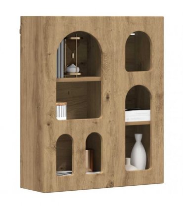 vidaXL Hanging Cabinet with Shelf ELST Artisan Oak 59 x 20 x 71.5 cm