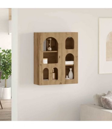 vidaXL Hanging Cabinet with Shelf ELST Artisan Oak 59 x 20 x 71.5 cm