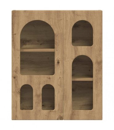 vidaXL Hanging Cabinet with Shelf ELST Artisan Oak 59 x 20 x 71.5 cm