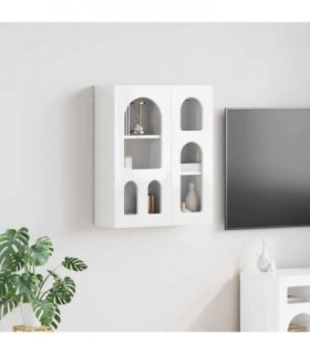 vidaXL Hanging Cabinet ELST High Gloss White 59 x 20 x 71.5 cm