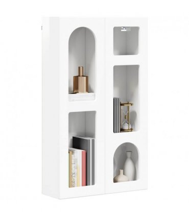 vidaXL Hanging Cabinet ELST High Gloss White 59 x 20 x 100 cm