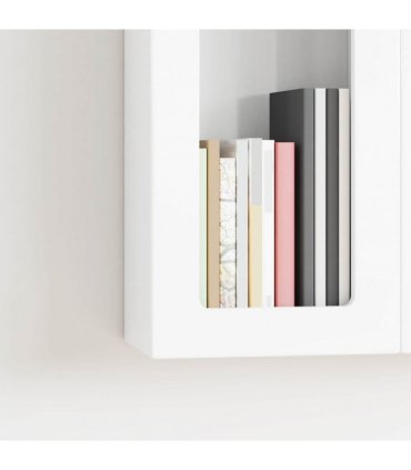 vidaXL Hanging Cabinet ELST High Gloss White 59 x 20 x 100 cm