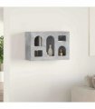 vidaXL Hanging Cabinet with Shelf ELST Concrete Grey 60 x 20 x 40 cm