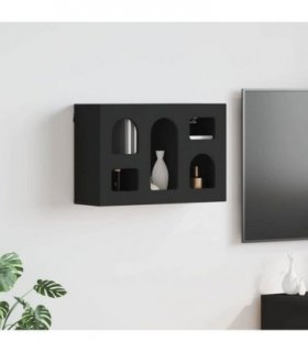 vidaXL Hanging Cabinet ELST Black 60 x 20 x 40 cm Engineered Wood