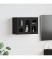 vidaXL Hanging Cabinet ELST Black 60 x 20 x 40 cm Engineered Wood