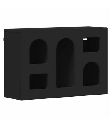 vidaXL Hanging Cabinet ELST Black 60 x 20 x 40 cm Engineered Wood