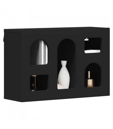 vidaXL Hanging Cabinet ELST Black 60 x 20 x 40 cm Engineered Wood