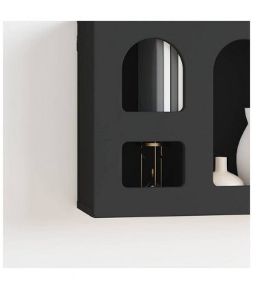 vidaXL Hanging Cabinet ELST Black 60 x 20 x 40 cm Engineered Wood