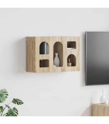 vidaXL Hanging Cabinet ELST Sonoma Oak 60 x 20 x 40 cm Engineered Wood