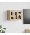 vidaXL Hanging Cabinet ELST Sonoma Oak 60 x 20 x 40 cm Engineered Wood