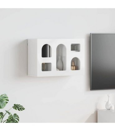 vidaXL Hanging Cabinet ELST High Gloss White 60 x 20 x 40 cm