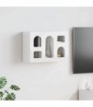 vidaXL Hanging Cabinet ELST High Gloss White 60 x 20 x 40 cm