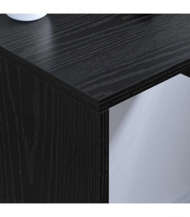 vidaXL Wall-Mounted Desk Black Oak 60 x 45 x 30 cm Engineered Wood