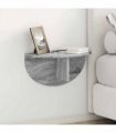 vidaXL Wall Shelf 2 pcs Grey Sonoma 48 x 24 x 24 cm Engineered Wood